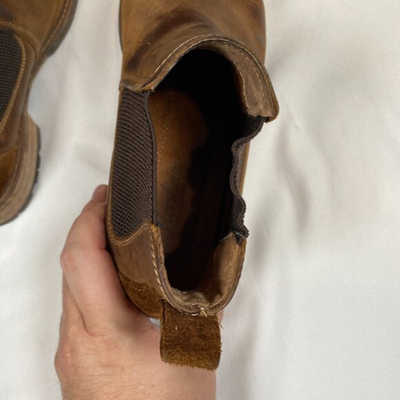 Florshiem Lodge Plain Toe Gore Men's Boots 9 Brown - Picture 13 of 13